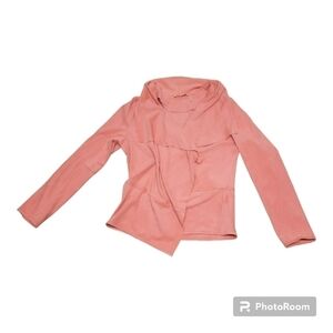 Soft Surroundings Womens Ultra Soft Suede Peach Waterfall Jacket Medium